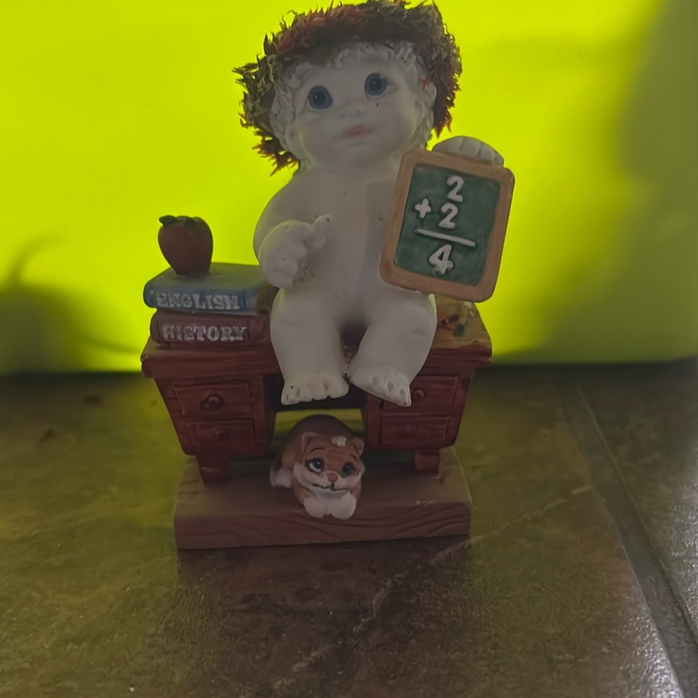 Teacher Dreamsicle “quick study” angel baby teacher collectable gift